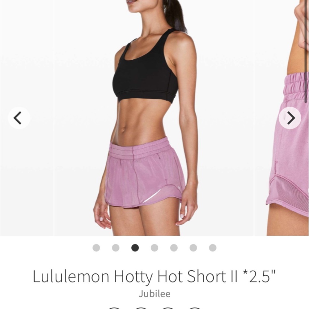 Lululemon Hotta hot shorts 2.0 jubilee